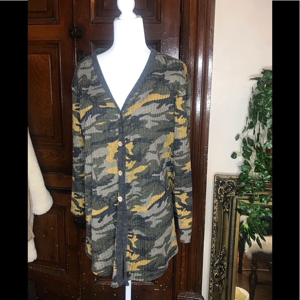 Camo Cardigan